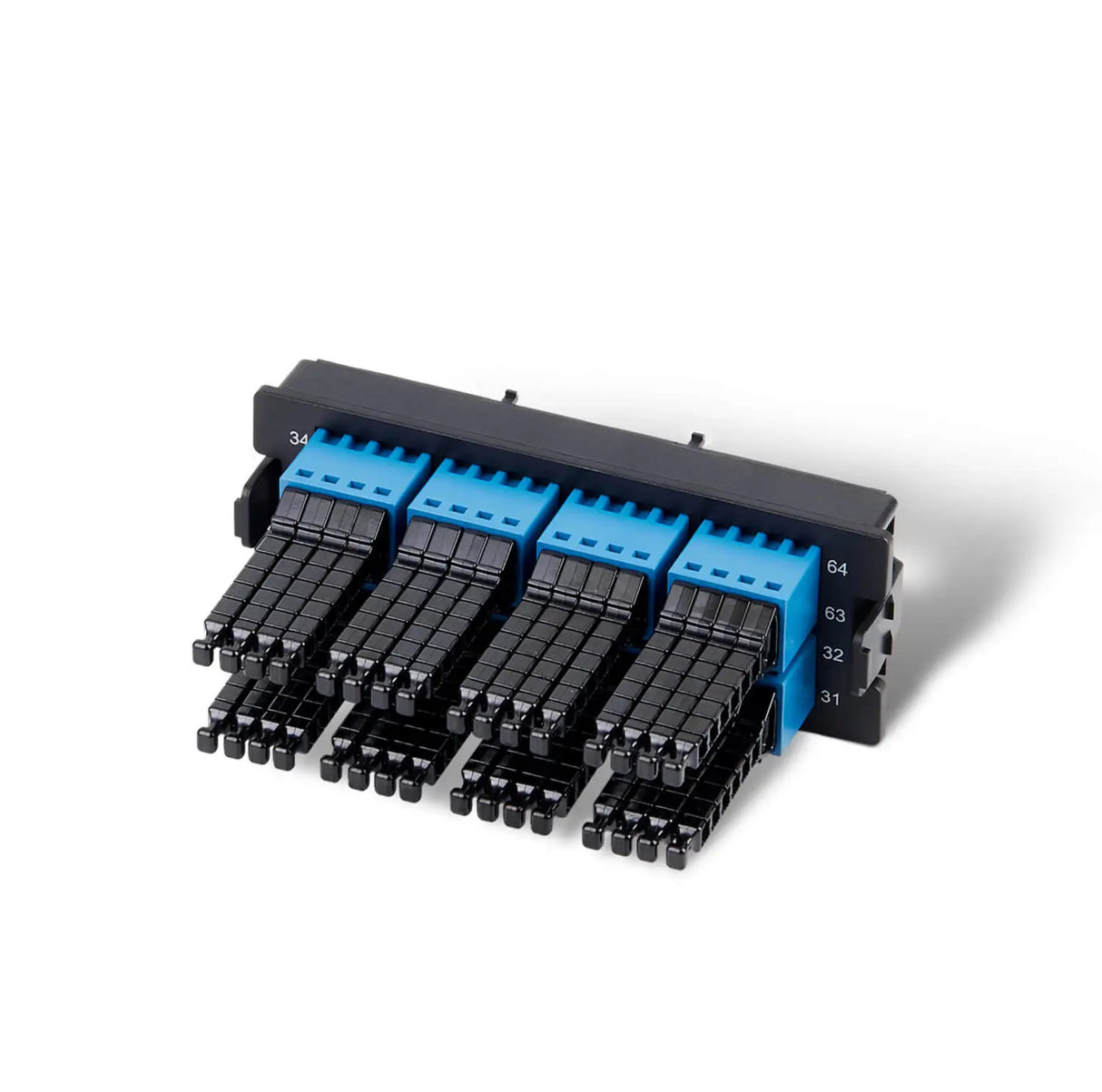 64-port MDC (Quad) Plastic Adapter Panel, Match for UltraX/Y/N/S Series Enclosures