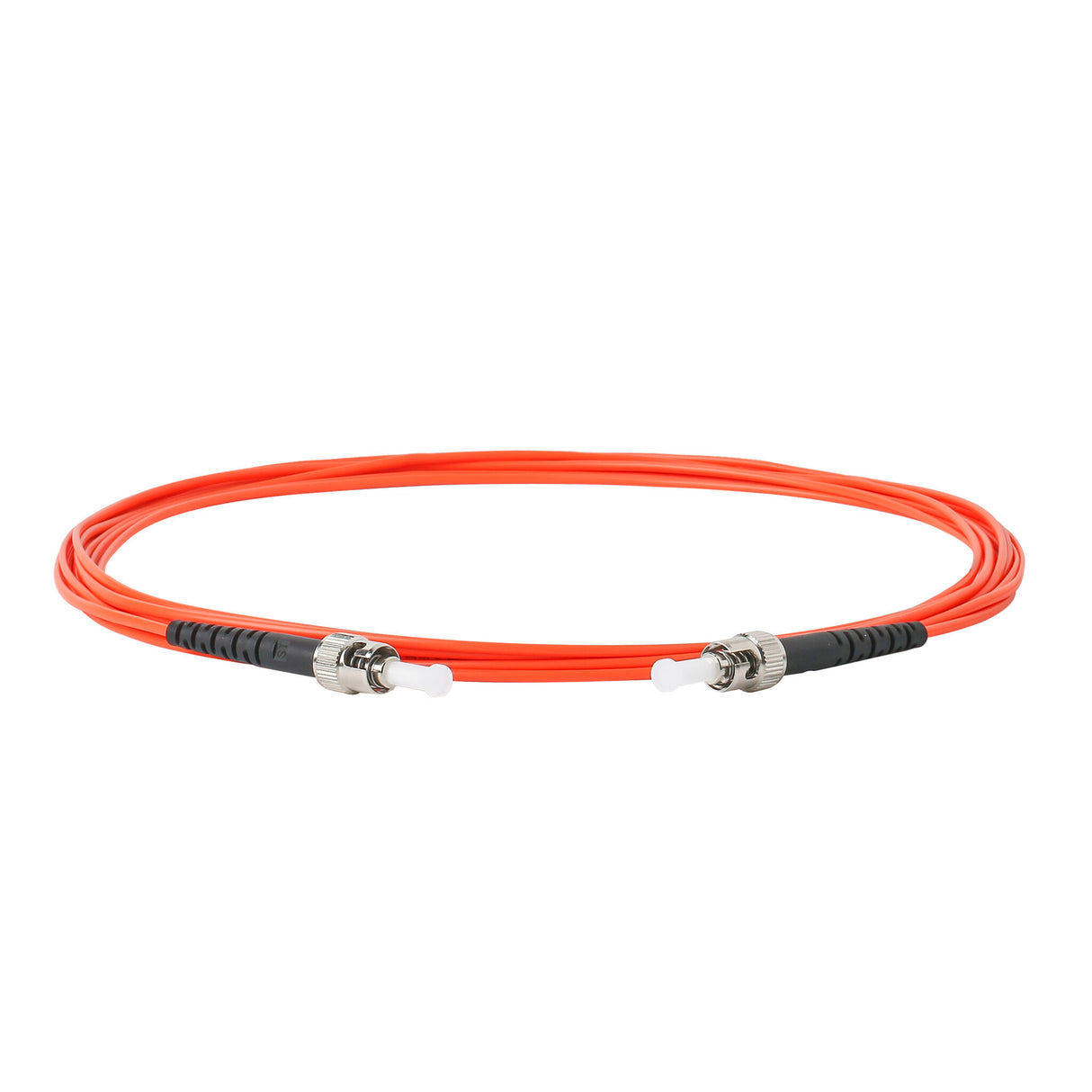電信級 0.2dB ST/UPC to ST/UPC 多模 OM1 單工光纖跳線 | 康寧纖芯 | 橘色 LSZH 低煙無鹵外被