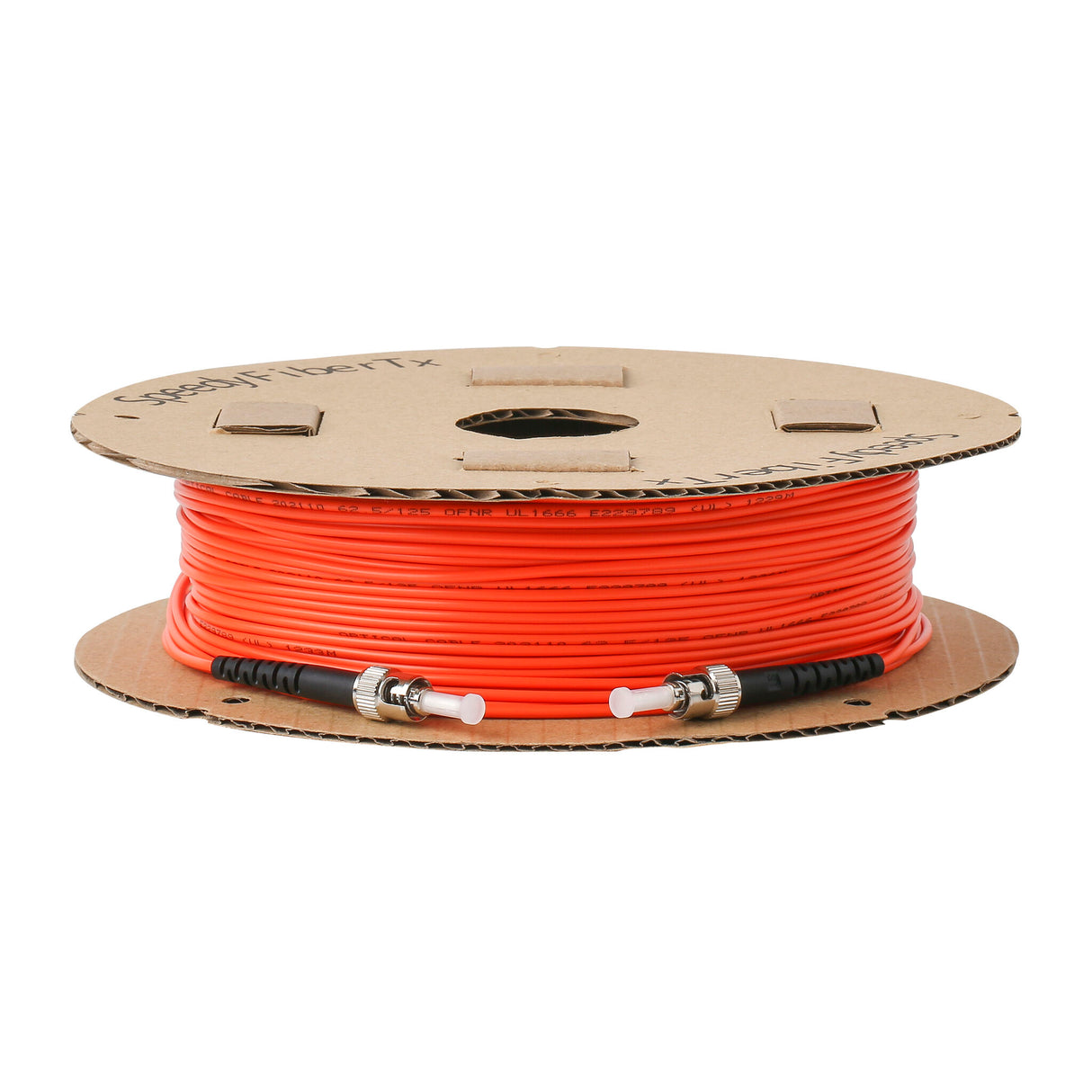 電信級 0.2dB ST/UPC to ST/UPC 多模 OM1 單工光纖跳線 | 康寧纖芯 | 橘色 LSZH 低煙無鹵外被