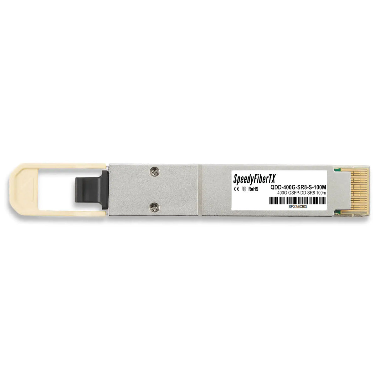 400GBASE-SR8 QSFP-DD PAM4 850nm 70m@OM3 / 100m@OM4 DOM MPO-24 MMF Optical Transceiver Module, Breakout to 2 × 200G-SR4 and 8 × 50G-SR