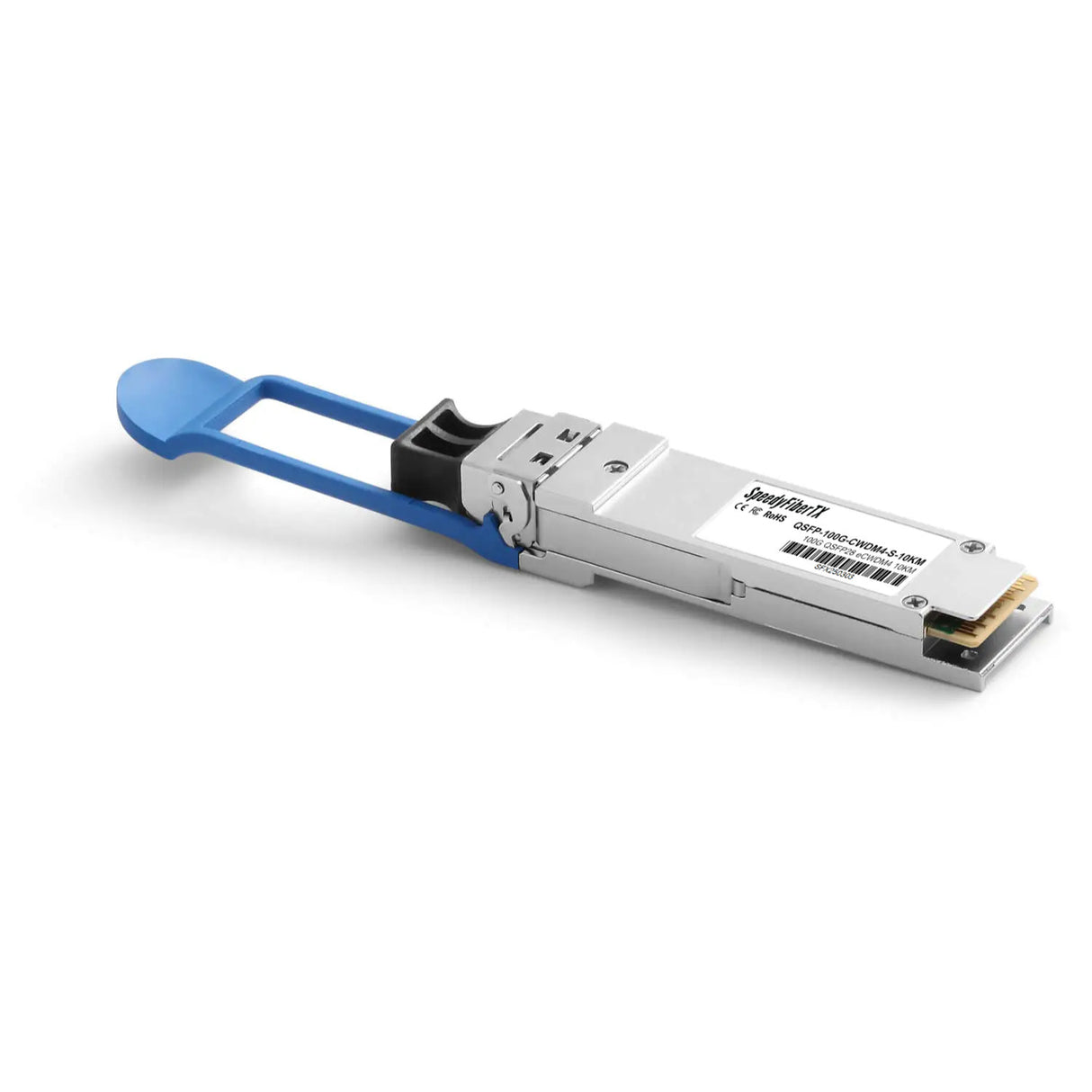 100GBASE-CWDM4 QSFP28 Optical Transceiver Module, 1271-1331nm 10km SMF, DOM Monitoring, LC-UPC Interface