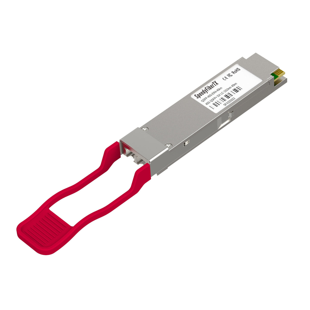 SpeedyFiberTX 40GBASE-ER4 QSFP+ 1310nm 40km DOM Duplex LC/UPC SMF Optical Transceiver Module