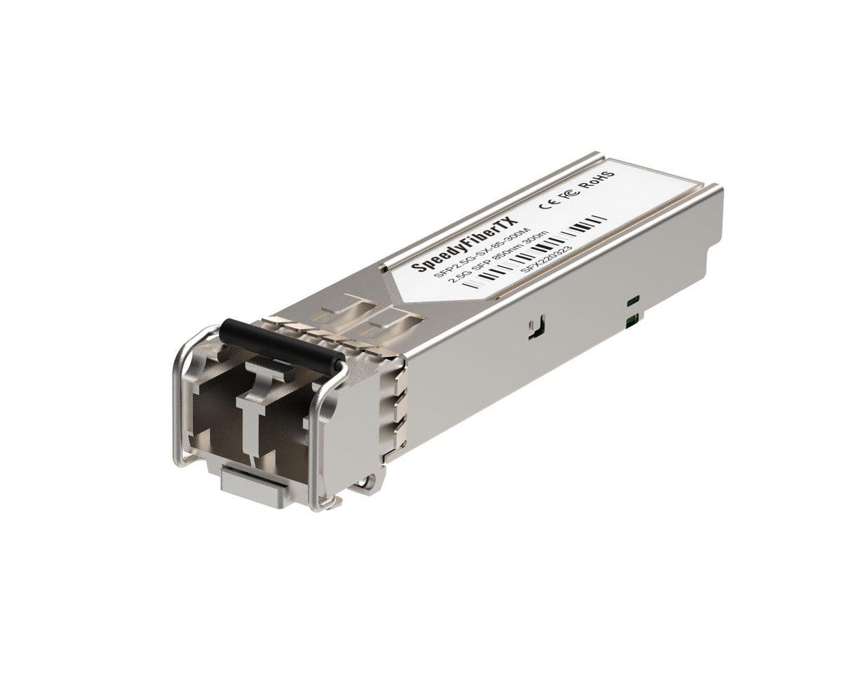 SpeedyFiberTX 2.5GBASE-SX SFP Optical Transceiver, 850nm, 300m, Duplex LC, Multi-Mode Fiber (MMF), DOM