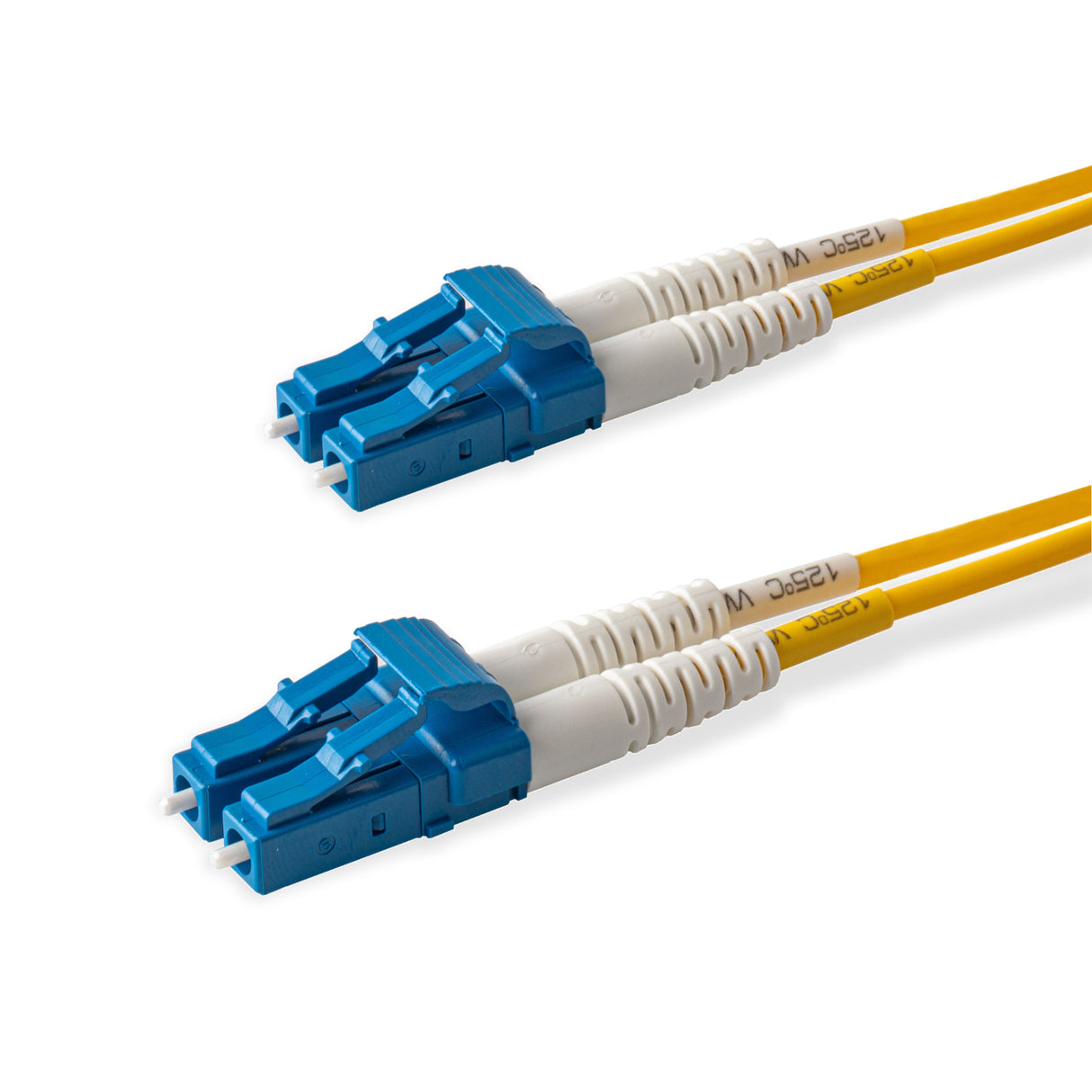 SpeedyFiberTX LC/UPC to LC/UPC Single-Mode Duplex Fiber Patch Cable | Corning SMF-28 Ultra Fiber | OS1/OS2 Compatible