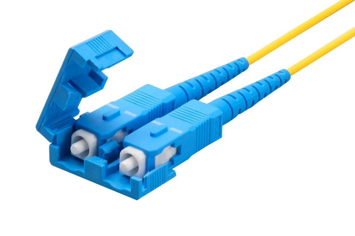 Low Loss 0.15dB LC/UPC to SC/UPC Single-mode Duplex Fiber Patch Cable | Corning SMF-28 Ultra Fiber | OS1/OS2 Compatible | OFNR Jacket
