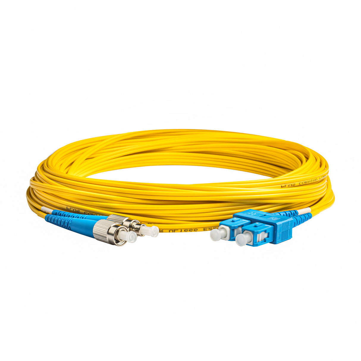 0.2dB SC/UPC to FC/UPC Single-mode Duplex Fiber Patch Cable | Corning SMF-28 Ultra Fiber | OS1/OS2 Compatible | LSZH Jacket