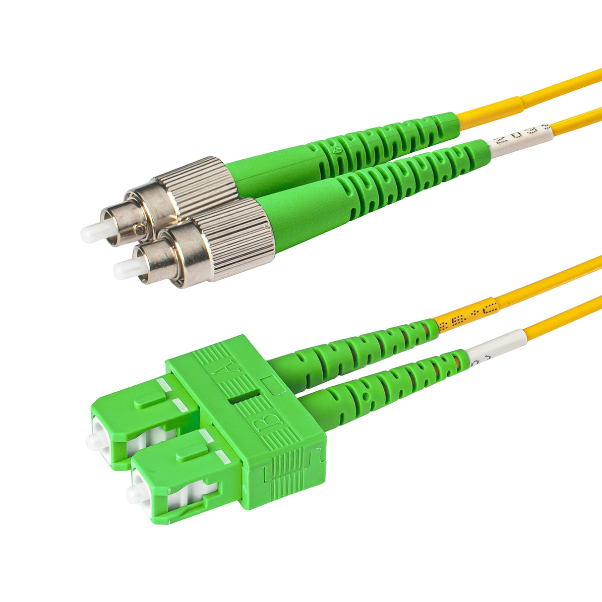 0.2dB SC/APC to FC/APC Single-mode Duplex Fiber Patch Cable | Corning SMF-28 Ultra Fiber | OS1/OS2 Compatible | LSZH Jacket