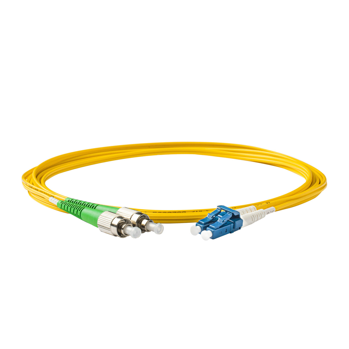 0.2dB FC/APC to LC/UPC Single-mode Duplex Fiber Patch Cable | Corning SMF-28 Ultra Fiber | OS1/OS2 Compatible | LSZH Jacket
