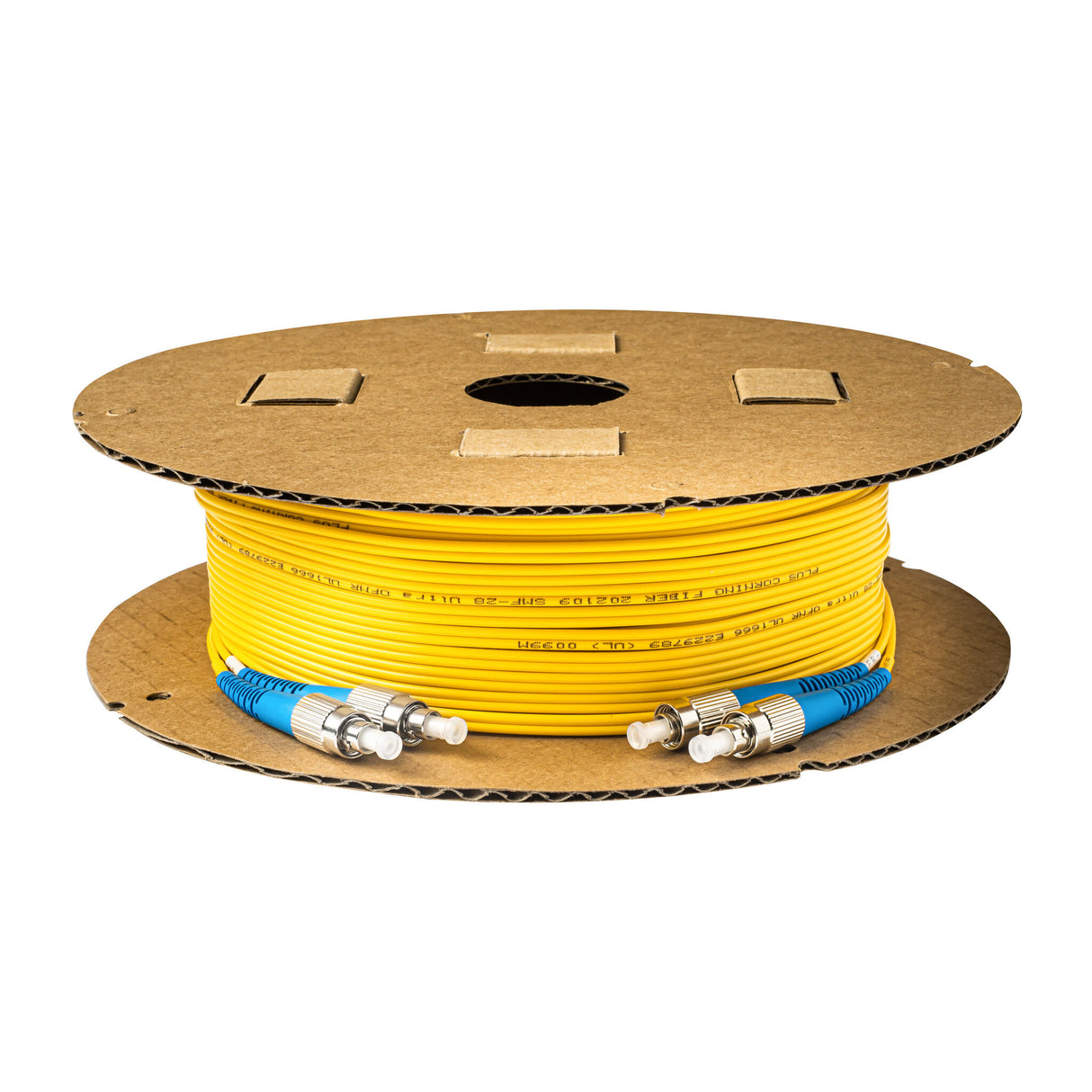 0.2dB FC/UPC to FC/UPC Single-mode Duplex Fiber Patch Cable | Corning SMF-28 Ultra Fiber | OS1/OS2 Compatible | OFNP Jacket