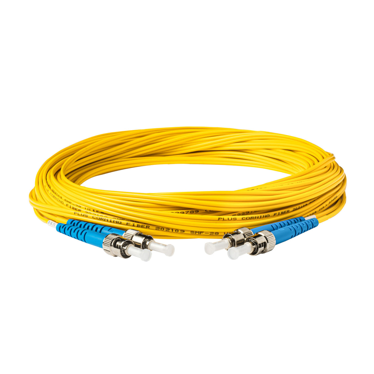 0.2dB ST/UPC to ST/UPC Single-mode Duplex Fiber Patch Cable | Corning SMF-28 Ultra Fiber | OS1/OS2 Compatible | LSZH Jacket