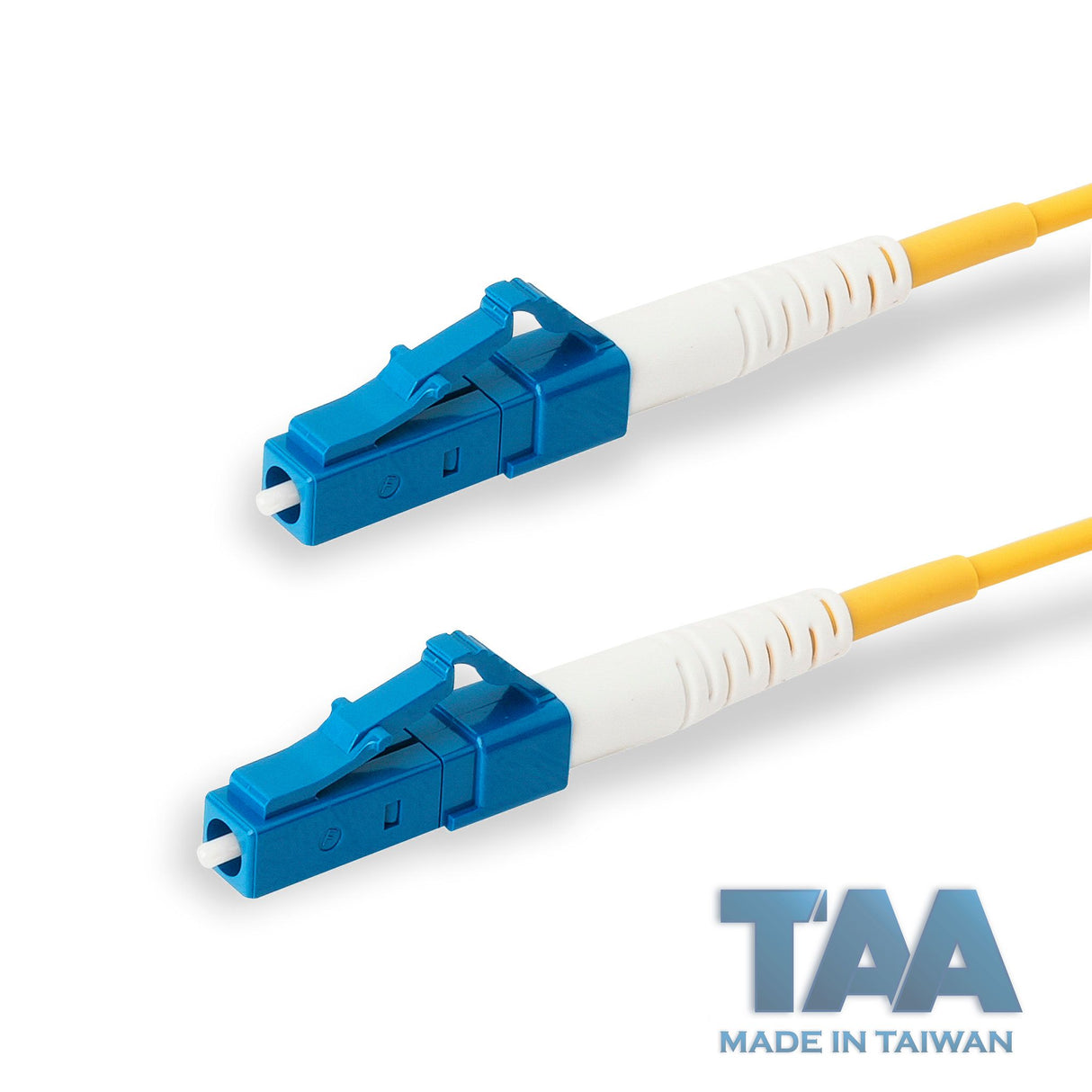 TAA合規 | 電信級 0.2dB 單模單工 LC/UPC to LC/UPC 光纖跳線 | 康寧纖芯 | OFNR 外被
