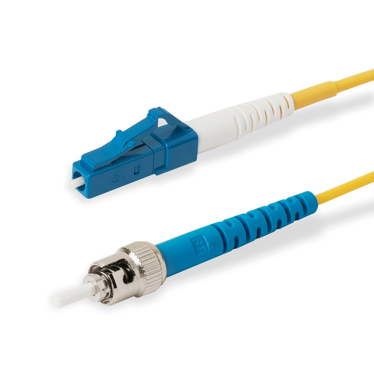 SpeedyFiberTX LC/UPC to ST/UPC Single-Mode Simplex Fiber Patch Cable | Corning SMF-28 Ultra Fiber | OS1/OS2 Compatible