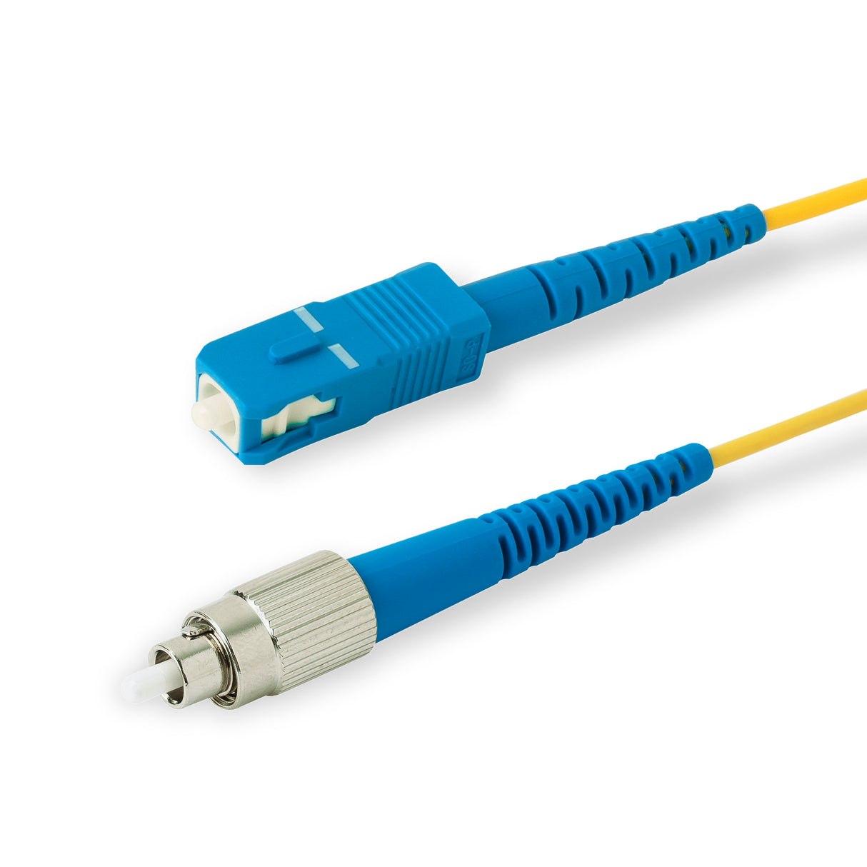 SpeedyFiberTX SC/UPC to FC/UPC Single-Mode Simplex Fiber Patch Cable | Corning SMF-28 Ultra Fiber | OS1/OS2 Compatible