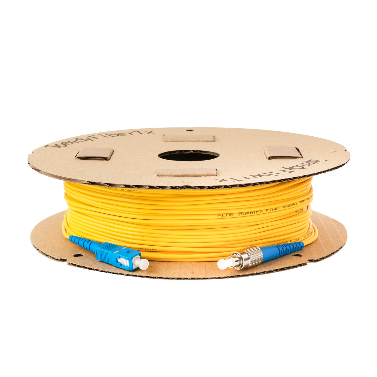 Ultra Low Loss 0.1dB SC/UPC to FC/UPC Single-mode Simplex Fiber Patch Cable | Corning SMF-28 Ultra Fiber | OS1/OS2 Compatible | OFNP Jacket