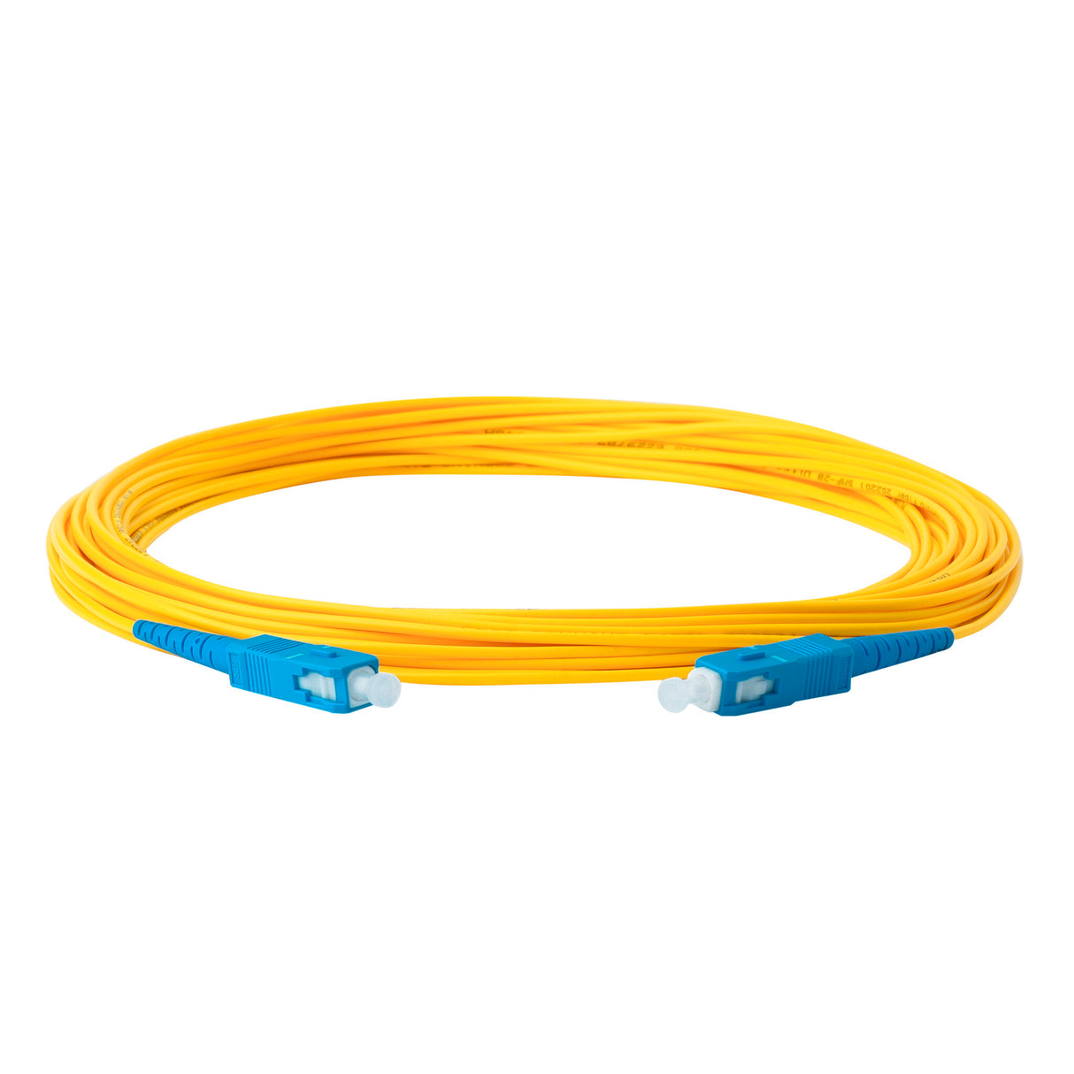 Ultra Low Loss 0.1dB SC/UPC to SC/UPC Single-mode Simplex Fiber Patch Cable | Corning SMF-28 Ultra Fiber | OS1/OS2 Compatible | OFNP Jacket