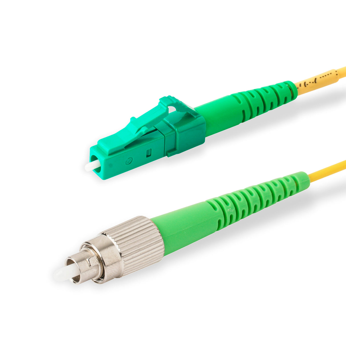 0.2dB Slim LC/APC to FC/APC Single-mode Simplex Fiber Patch Cable | Corning SMF-28 Ultra Fiber | OS1/OS2 Compatible | OFNR Jacket