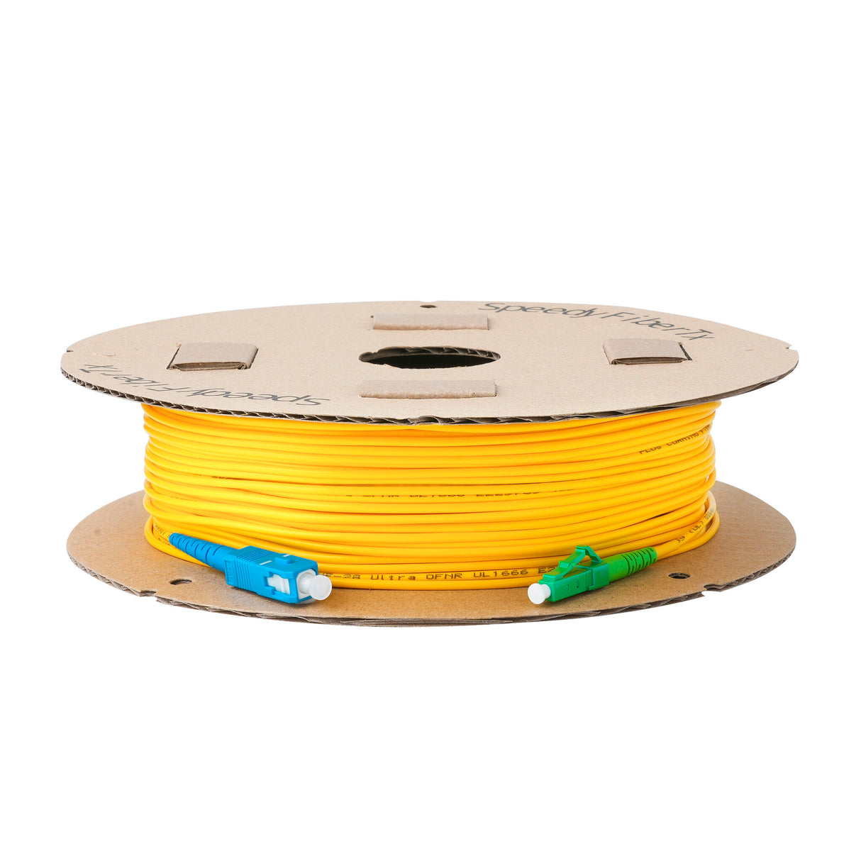 Low Loss 0.15dB LC/APC to SC/UPC Single-mode Simplex Fiber Patch Cable | Corning SMF-28 Ultra Fiber | OS1/OS2 Compatible | LSZH Jacket