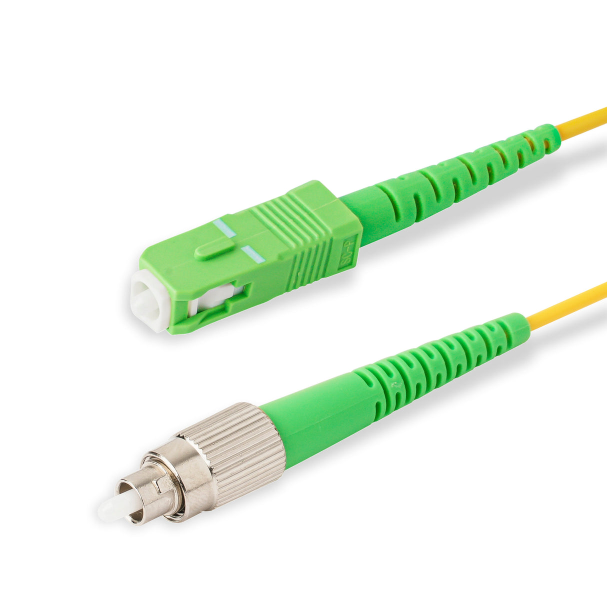 SpeedyFiberTX SC/APC to FC/APC Single-Mode Simplex Fiber Patch Cable | Corning SMF-28 Ultra Fiber | OS1/OS2 Compatible