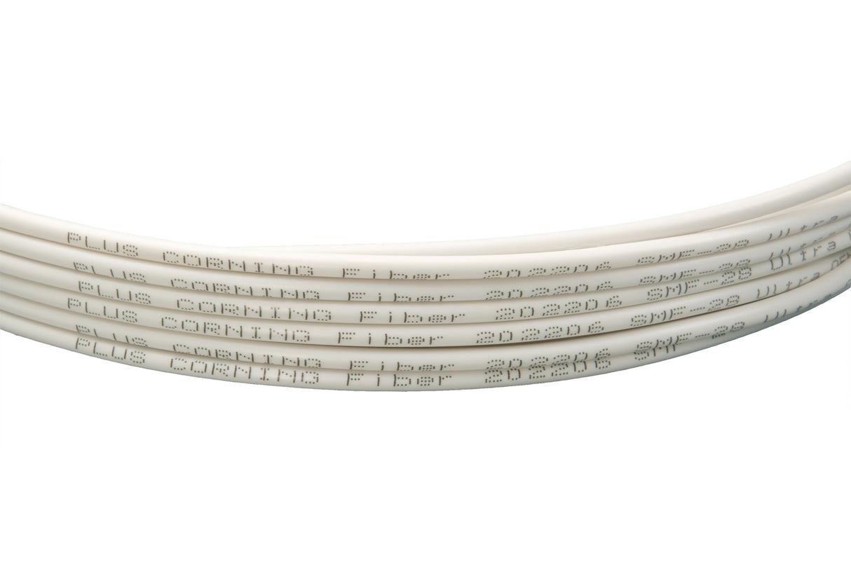 Low Loss 0.15dB SC / APC to SC / APC Single-mode Simplex Armored Fiber Patch Cable | Corning ClearCurve® LBL G657A2 Fiber | Ø3 mm White LSZH Jacket