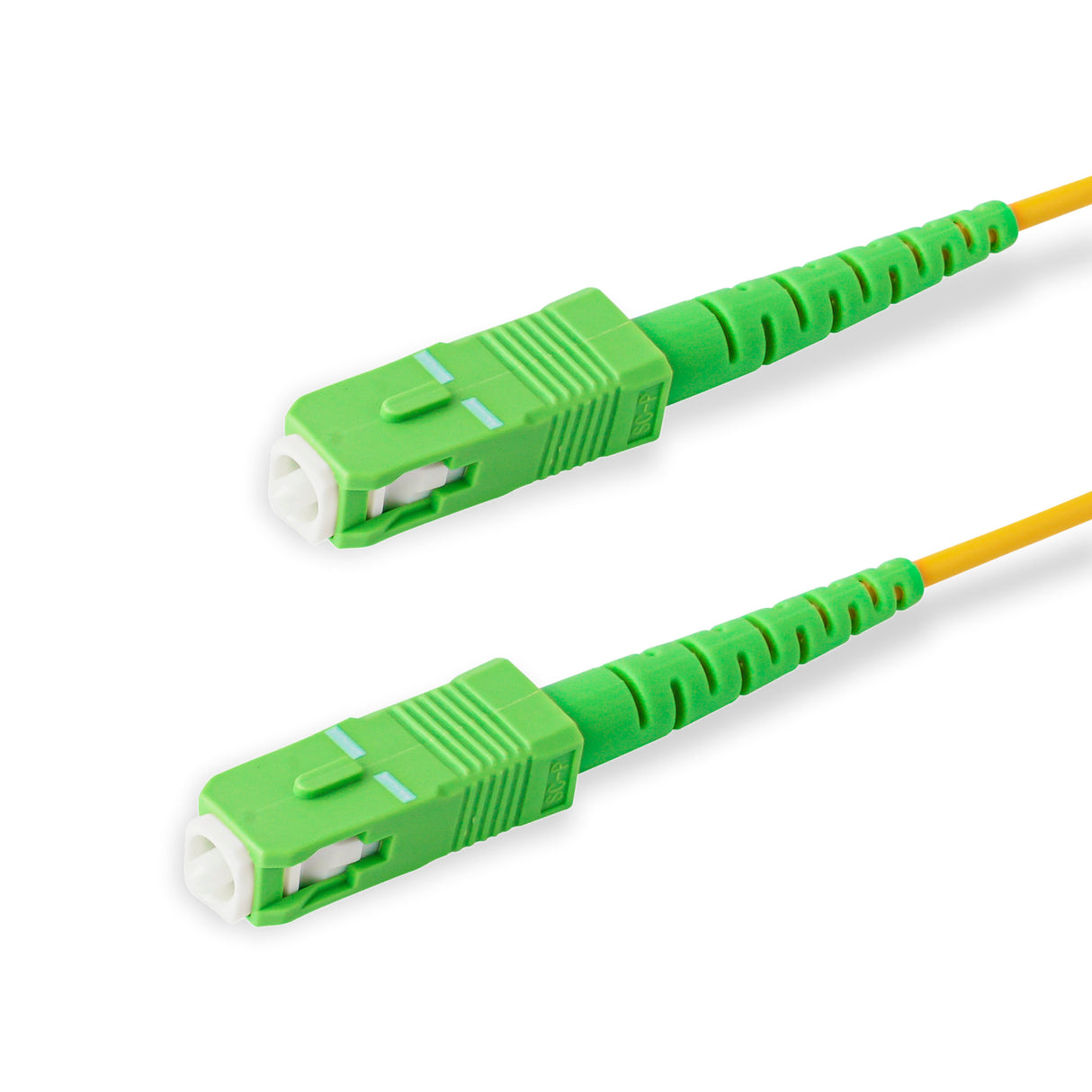 SpeedyFiberTX SC/APC to SC/APC Single-Mode Simplex Fiber Patch Cable | Corning SMF-28 Ultra Fiber | OS1/OS2 Compatible