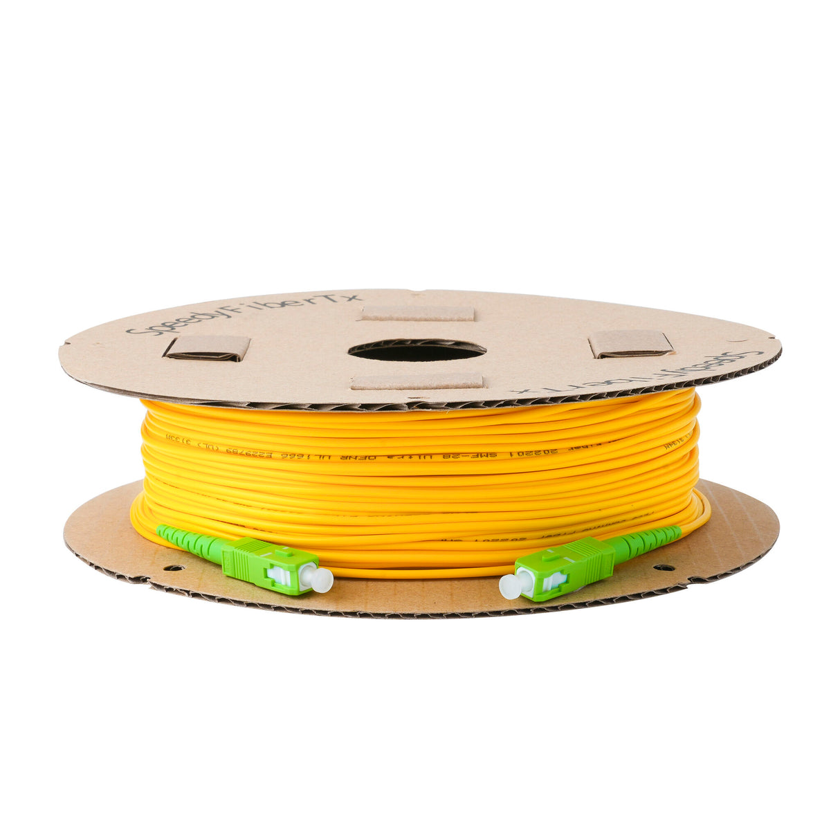 Low Loss 0.15dB SC/APC to SC/APC Single-mode Simplex Fiber Patch Cable | Corning SMF-28 Ultra Fiber | OS1/OS2 Compatible | LSZH Jacket