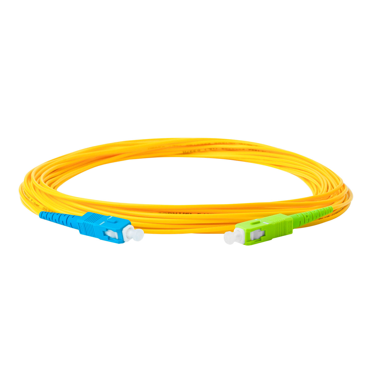 TAA合規 | 電信級 0.2dB 單模單工 SC/APC to SC/UPC 光纖跳線 | 康寧纖芯 | OFNR 外被