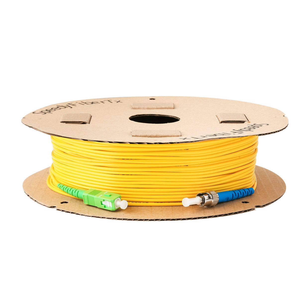 0.2dB SC/APC to ST/UPC Single-mode Simplex Fiber Patch Cable | Corning SMF-28 Ultra Fiber | OS1/OS2 Compatible | OFNP Jacket