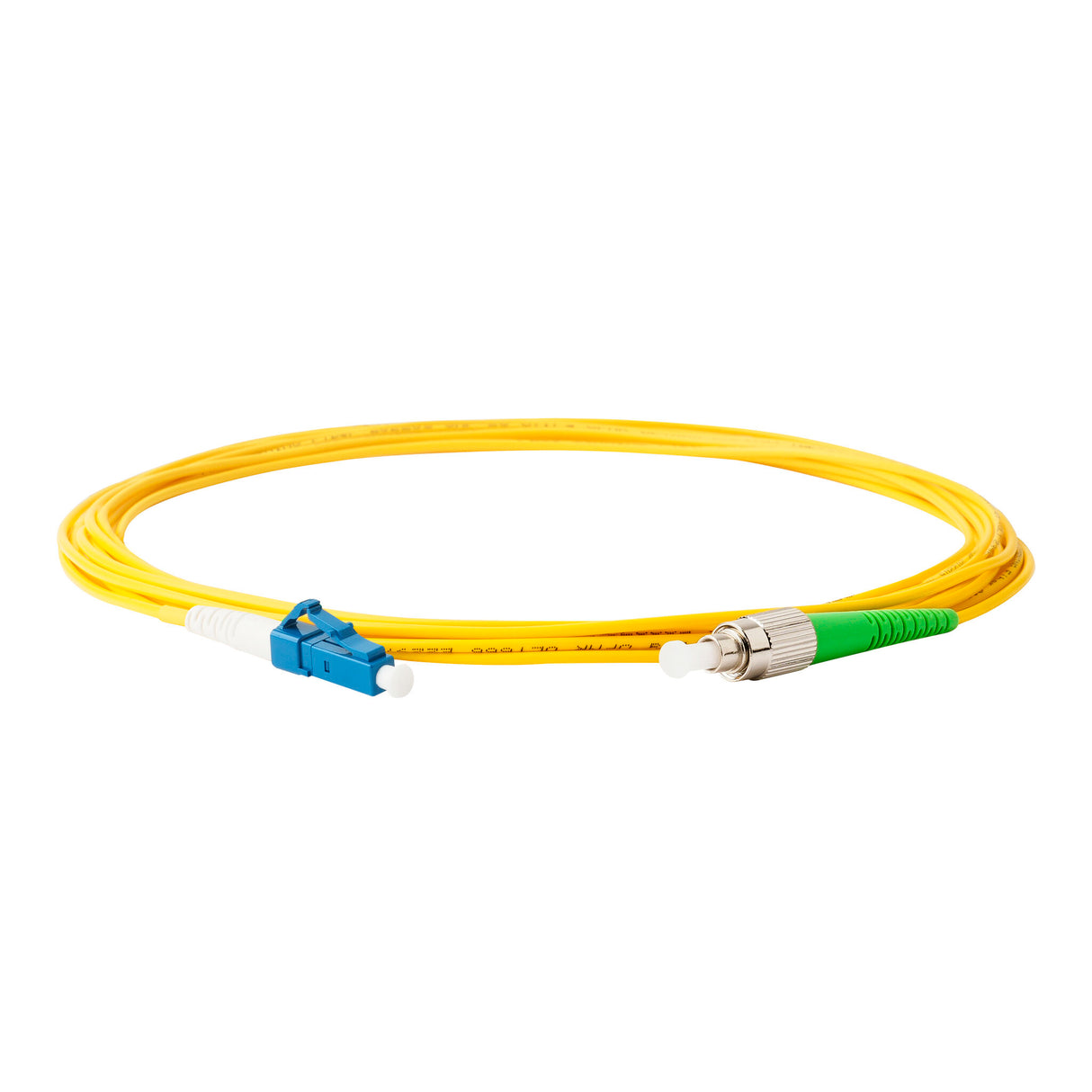 0.2dB FC/APC to LC/UPC Single-mode Simplex Fiber Patch Cable | Corning SMF-28 Ultra Fiber | OS1/OS2 Compatible | OFNP Jacket