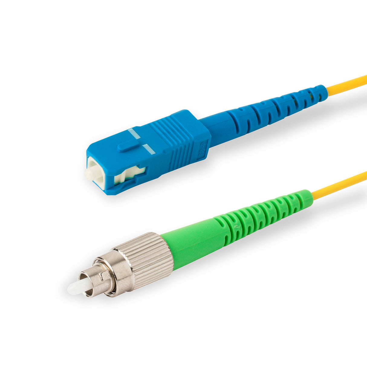 SpeedyFiberTX FC/APC to SC/UPC Single-Mode Simplex Fiber Patch Cable | Corning SMF-28 Ultra Fiber | OS1/OS2 Compatible