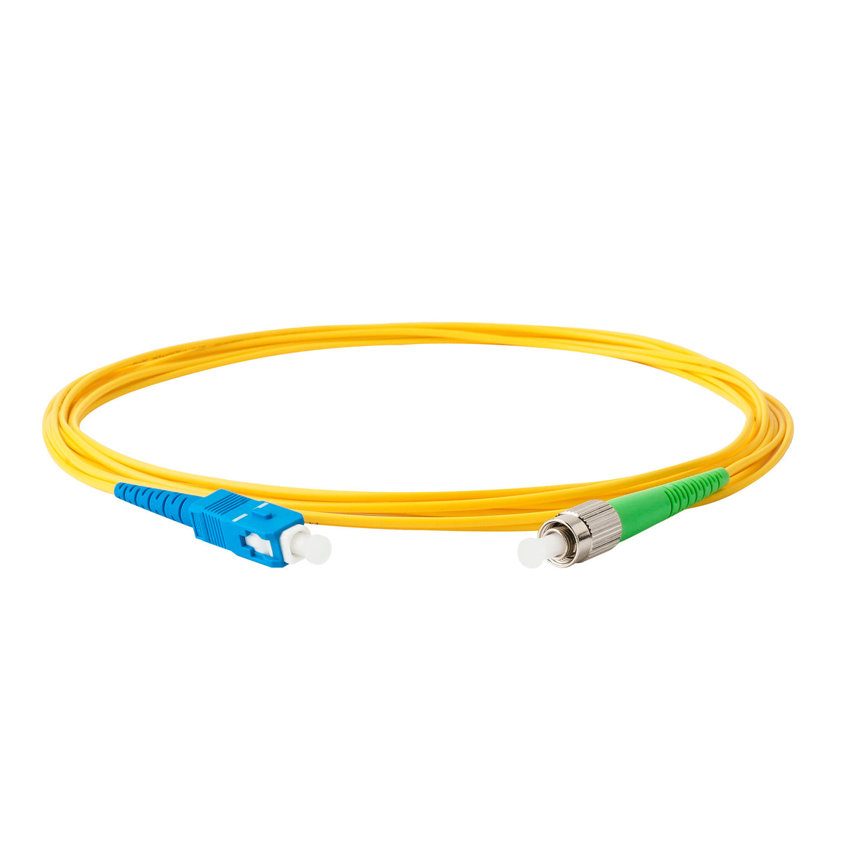 0.2dB FC/APC to SC/UPC Single-mode Simplex Fiber Patch Cable | Corning SMF-28 Ultra Fiber | OS1/OS2 Compatible | OFNP Jacket