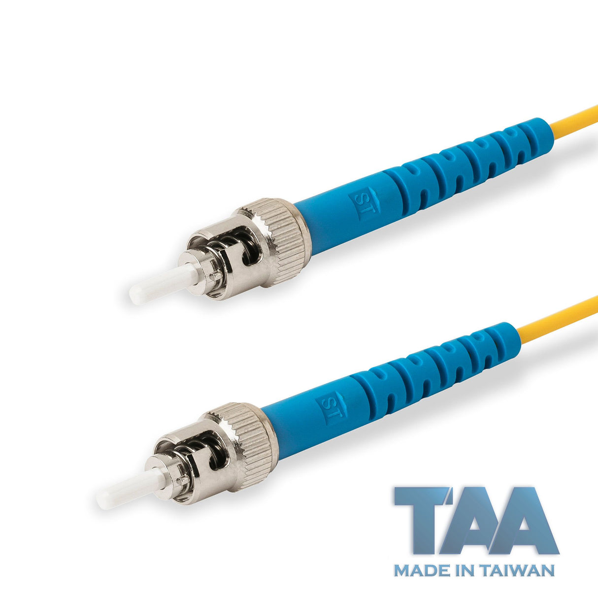 TAA合規 | 電信級 0.2dB 單模單工 ST/UPC to ST/UPC 光纖跳線 | 康寧纖芯 | OFNR 外被