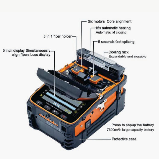 Signal Fire AI-9 Fiber Fusion Splicer (6 Motor Core Alignment)