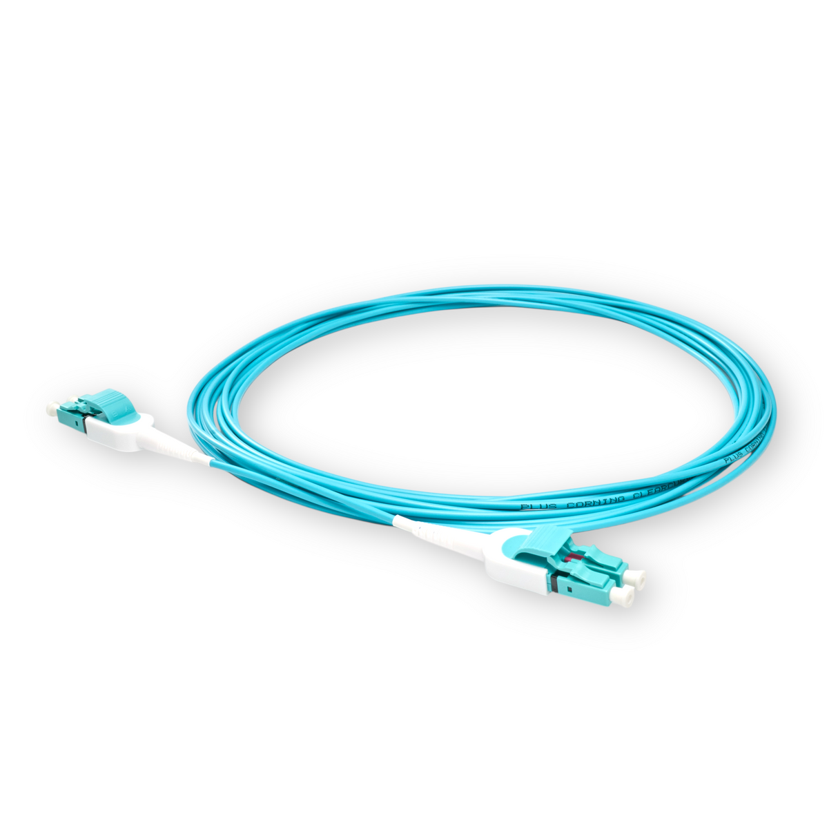 Uniboot Ultra Low Loss 0.1dB OM4 LC/UPC to LC/UPC Fiber Patch Cable | Polarity Switchable | Corning OM4 Fiber | Aqua Connector | OFNP Jacket | Speedy Model E Uniboot
