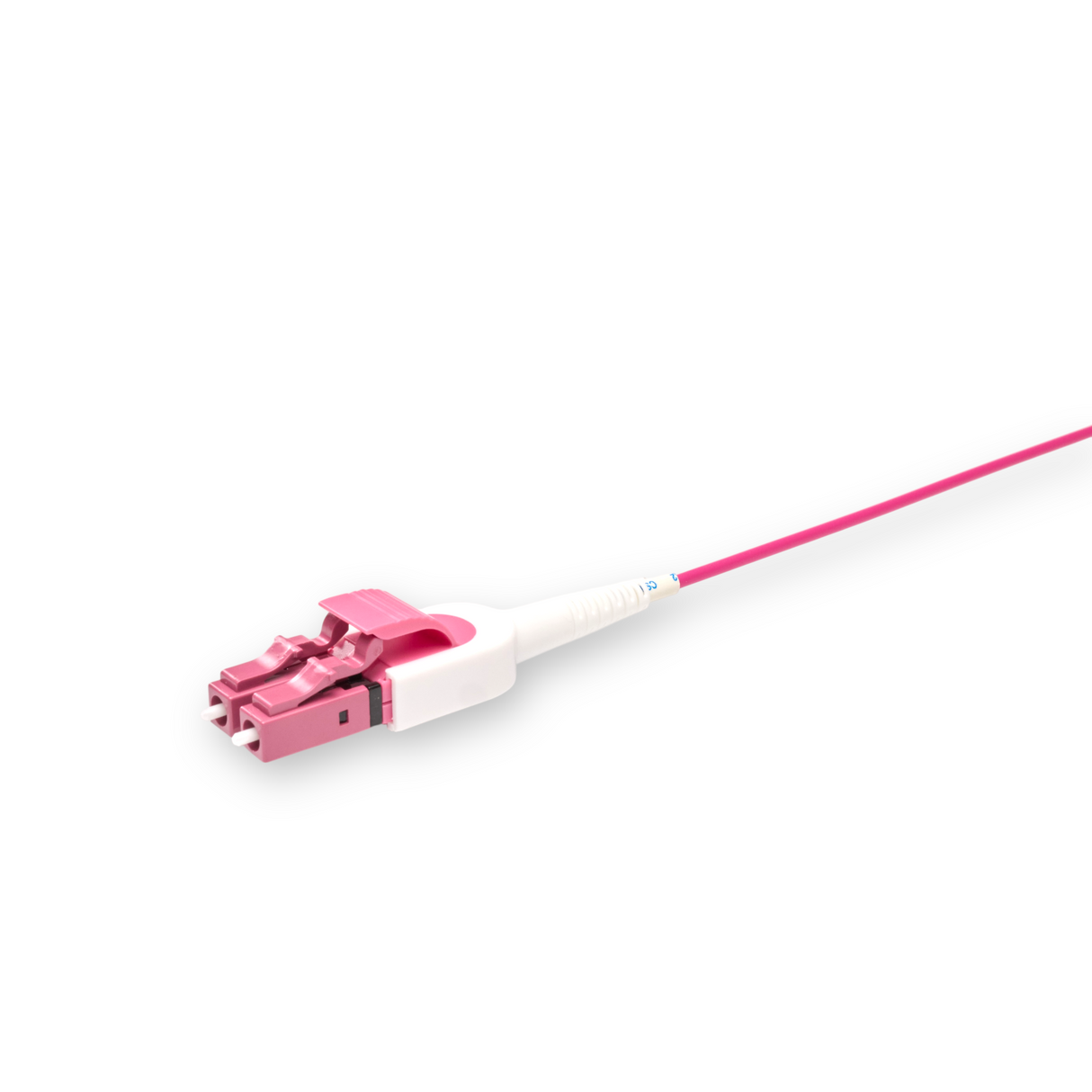 Uniboot Ultra Low Loss 0.1dB OM4 LC/UPC to LC/UPC Fiber Patch Cable | Polarity Switchable | Corning OM4 Fiber | Magenta Connector | OFNP Jacket | Speedy Model E Uniboot