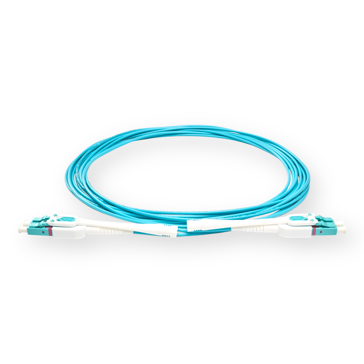 Push-Pull Tab Uniboot 0.2dB OM3 LC/UPC to LC/UPC Fiber Patch Cable | Polarity Switchable | Corning OM3 Fiber | LSZH Jacket | Speedy Model E Push-Pull Tab Uniboot