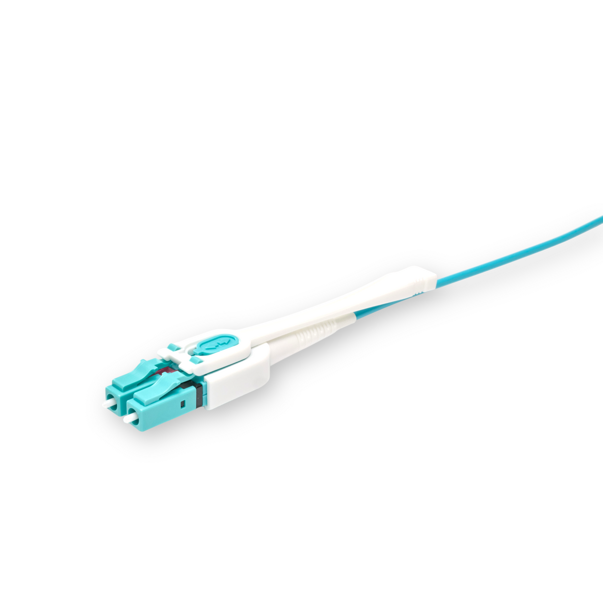 Push-Pull Tab Uniboot 0.2dB OM3 LC/UPC to LC/UPC Fiber Patch Cable | Polarity Switchable | Corning OM3 Fiber | LSZH Jacket | Speedy Model E Push-Pull Tab Uniboot