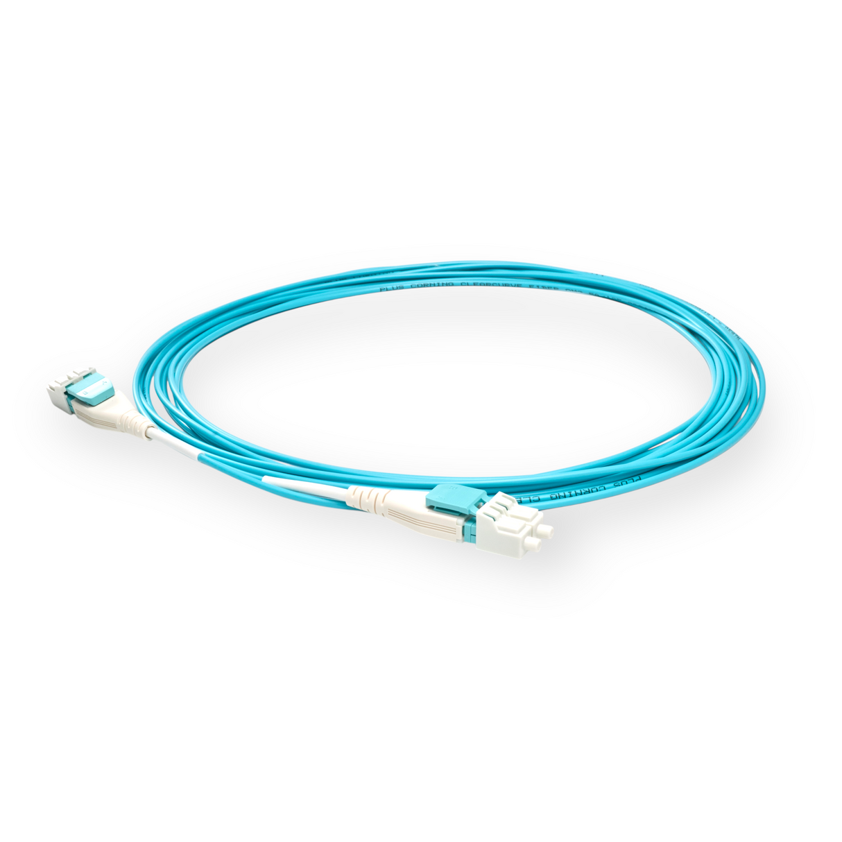 Uniboot Ultra Low Loss 0.1dB OM4 LC/UPC to LC/UPC Fiber Patch Cable | Polarity Switchable | Corning OM4 Fiber | Aqua Connector | OFNR Jacket | Speedy Model S Uniboot