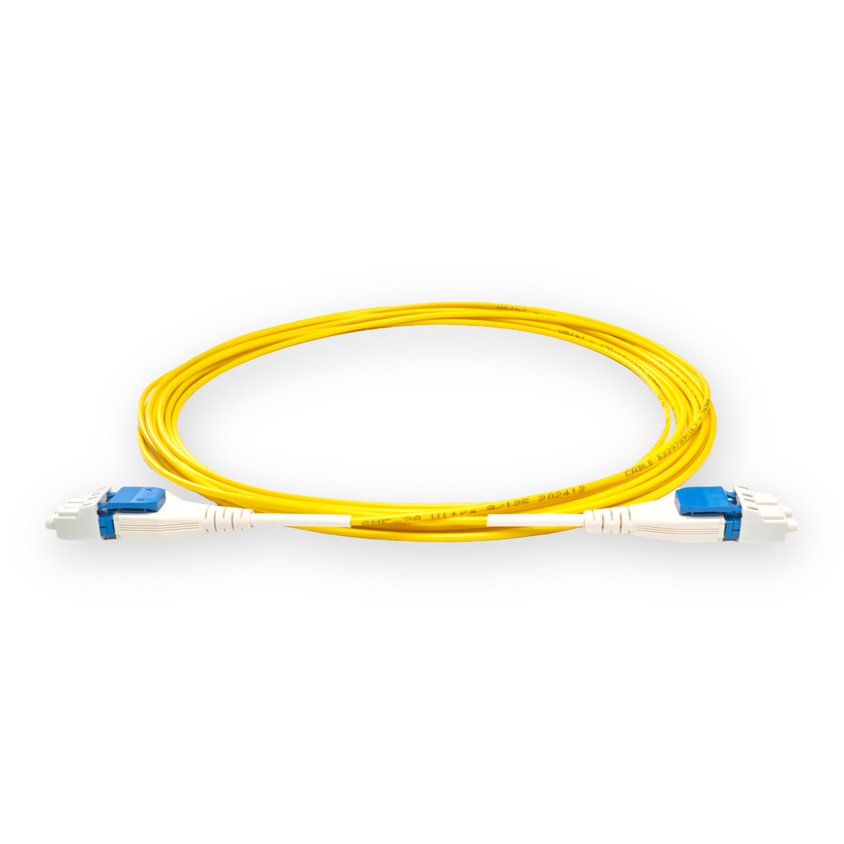 Uniboot Ultra Low Loss 0.1dB Single-mode LC/UPC to LC/UPC Fiber Patch Cable | Polarity Switchable | Corning SMF-28 Ultra Fiber | OS1/OS2 Compatible | OFNR Jacket | Speedy Model S Uniboot