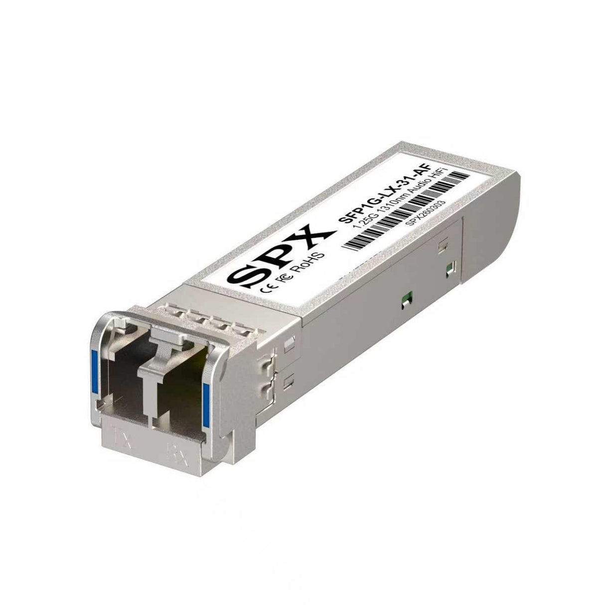 Audio-optimized 1310nm single-mode SFP transceiver with LC/UPC duplex connector for HiFi DAC and music streaming – SpeedyFiberTX