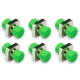 6-pack FC/APC to FC/APC Mating Sleeve Narrow Key Square Flange 2.0mm