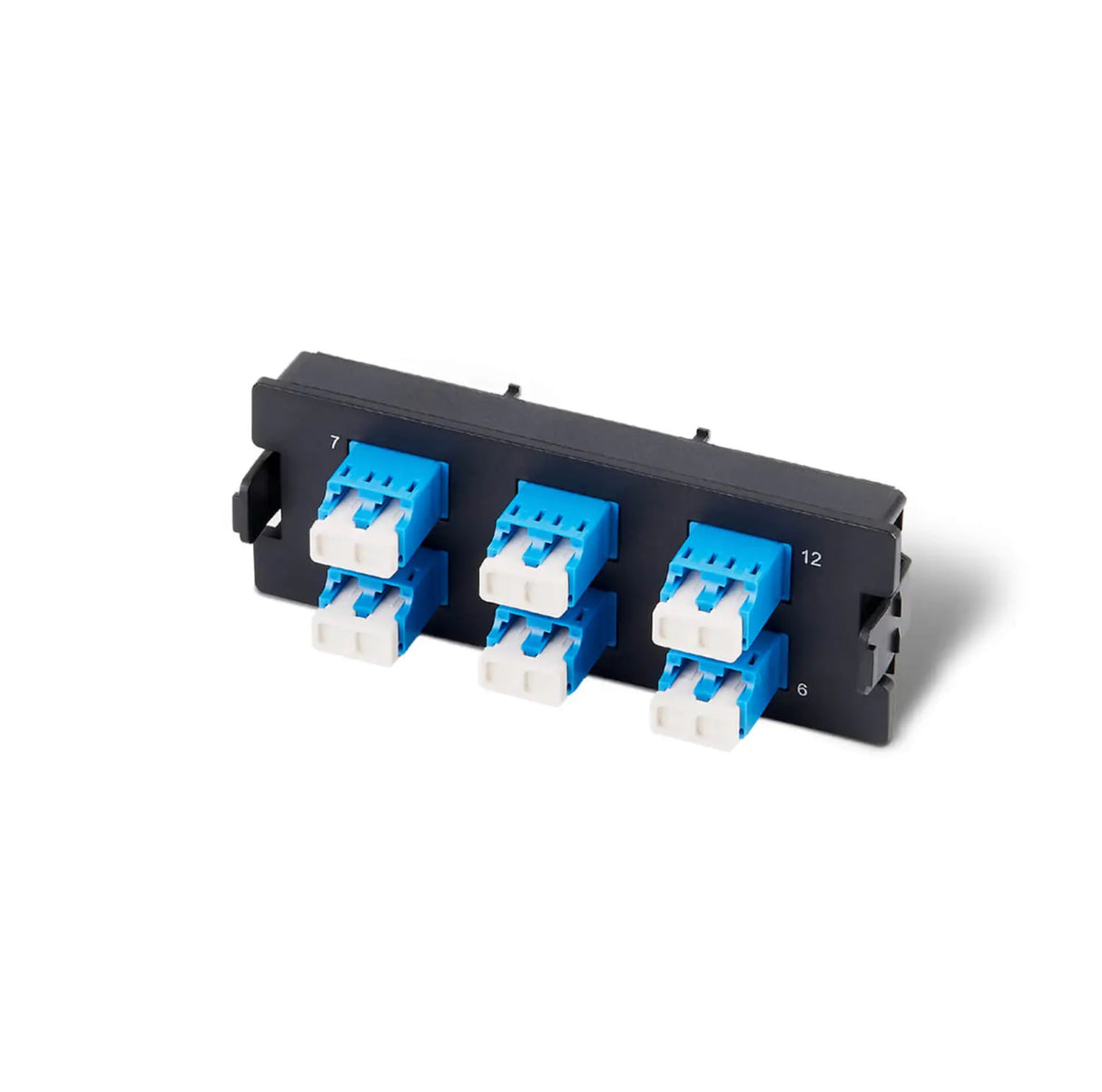 12-port LC (Duplex) Plastic Adapter Panel, Match for UltraX/Y/N/S Series Enclosures