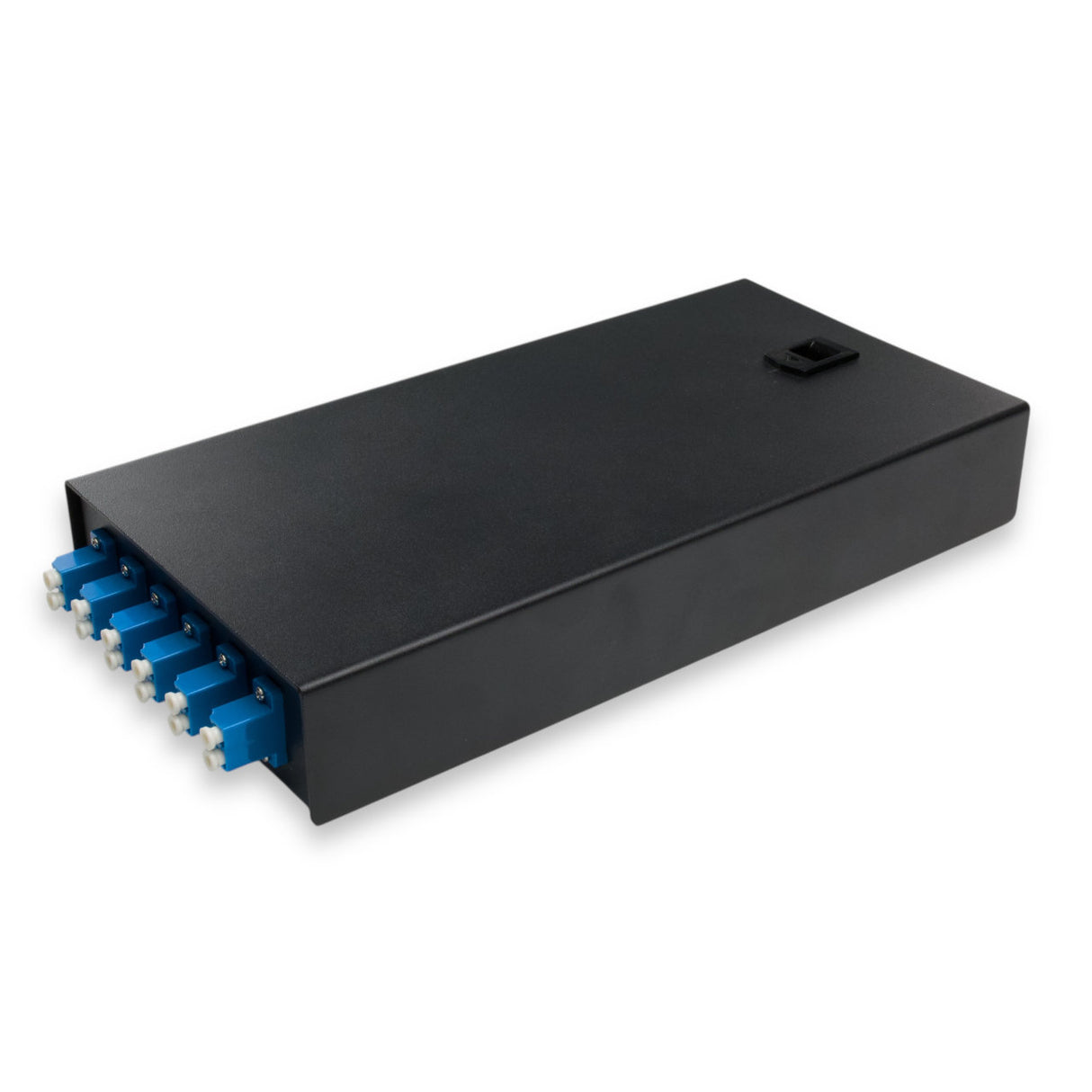 Fiber Optic Terminal Box | 12 LC/UPC SM Pigtails | 6 LC Duplex Adapters