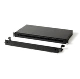 PSP PLC Splitter Fiber Optic Enclosure, long adapter panel construction, 19”1U