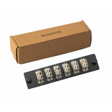12-Port LGX Compatible Fiber Patch Panel with Numbered Ports, Preloaded with Beige LC Adapters/Couplers