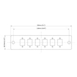 12-Port LGX Compatible Fiber Patch Panel with Numbered Ports, Preloaded with Green LC Adapters/Couplers