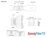 12 Fibers MPO Female Low Loss Multimode Loopback Module