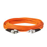 0.2dB FC/UPC to FC/UPC Multimode OM1 Duplex Fiber Patch Cable | Corning InfiniCor 300 Optical 62.5 µm Multimode Fiber |  Orange OFNR Jacket