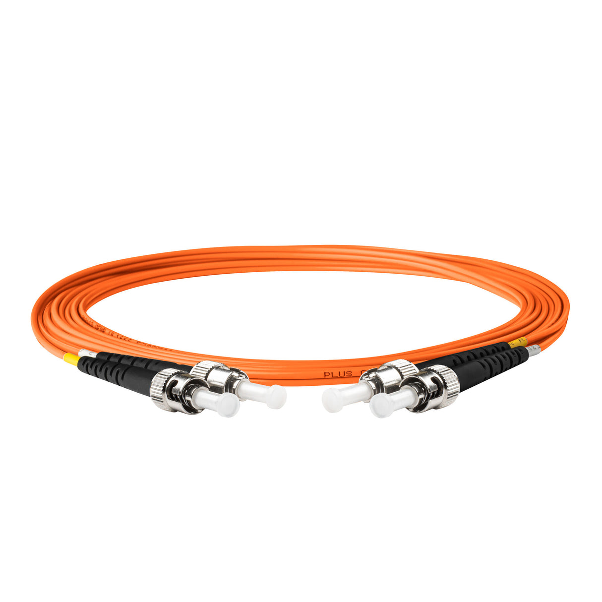 0.2dB ST/UPC to ST/UPC Multimode OM1 Duplex Fiber Patch Cable | Corning InfiniCor 300 Optical 62.5 µm Multimode Fiber |  Orange LSZH Jacket