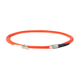 Ultra Low Loss 0.1dB FC/APC to LC/UPC Multimode OM1 Simplex Fiber Patch Cable | Corning InfiniCor 300 Optical 62.5 µm Multimode Fiber |  Orange LSZH Jacket