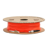 Ultra Low Loss 0.1dB FC/APC to LC/UPC Multimode OM1 Simplex Fiber Patch Cable | Corning InfiniCor 300 Optical 62.5 µm Multimode Fiber |  Orange LSZH Jacket